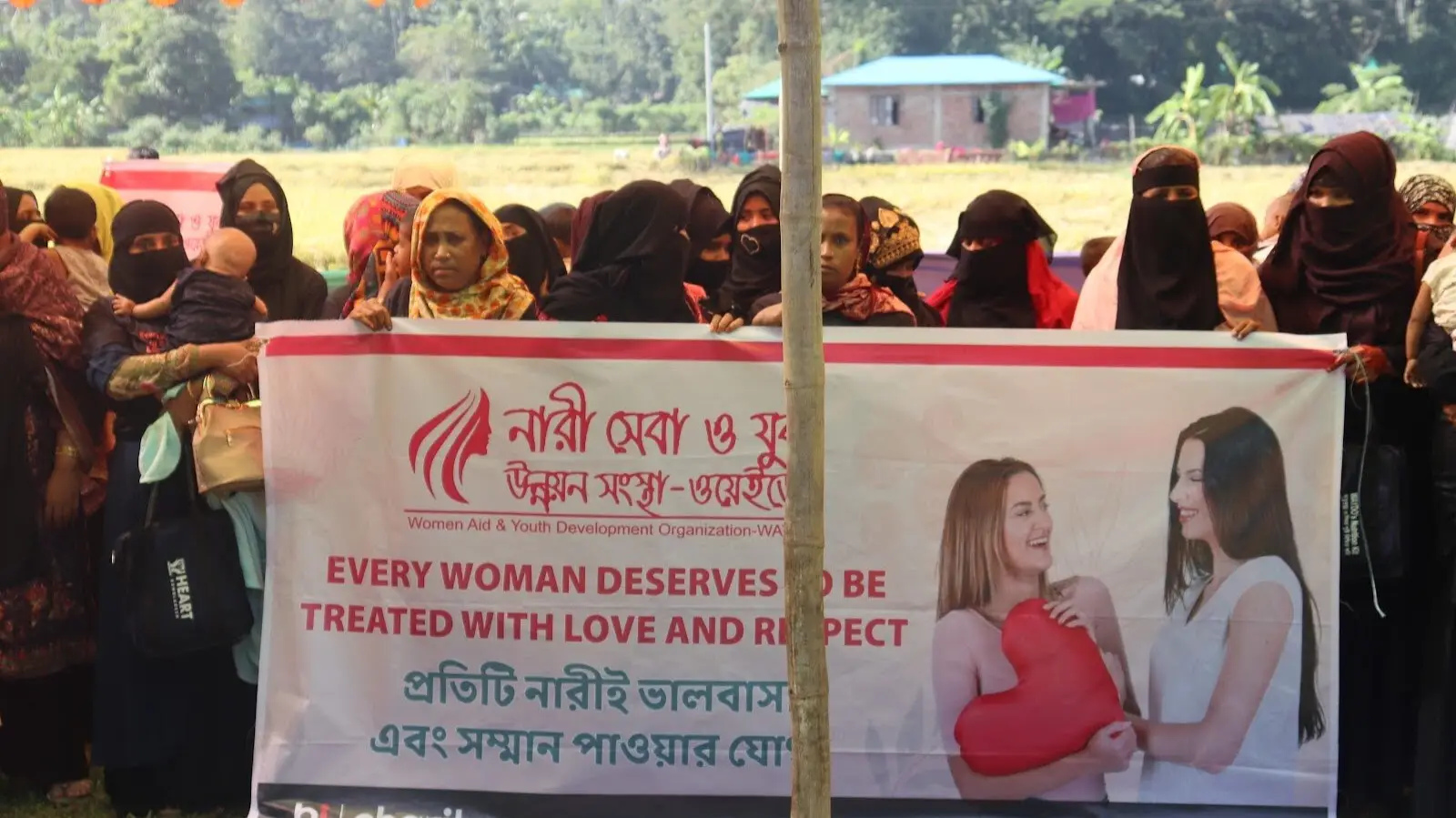 Women gathered at a WAYDO community programme